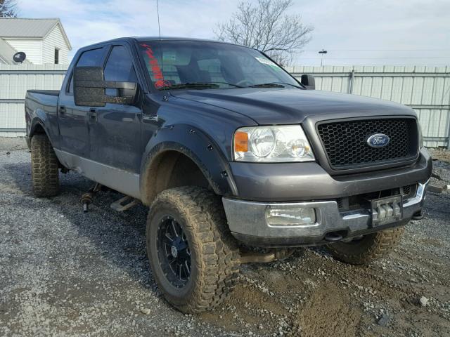 1FTPW14505FB36027 - 2005 FORD F150 SUPER GRAY photo 1