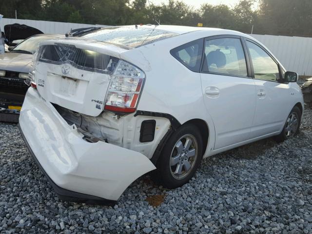 JTDKB20U377660892 - 2007 TOYOTA PRIUS WHITE photo 4