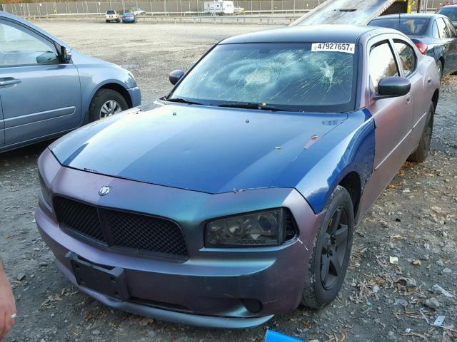 2B3CA3CV6AH309568 - 2010 DODGE CHARGER SX BLUE photo 2