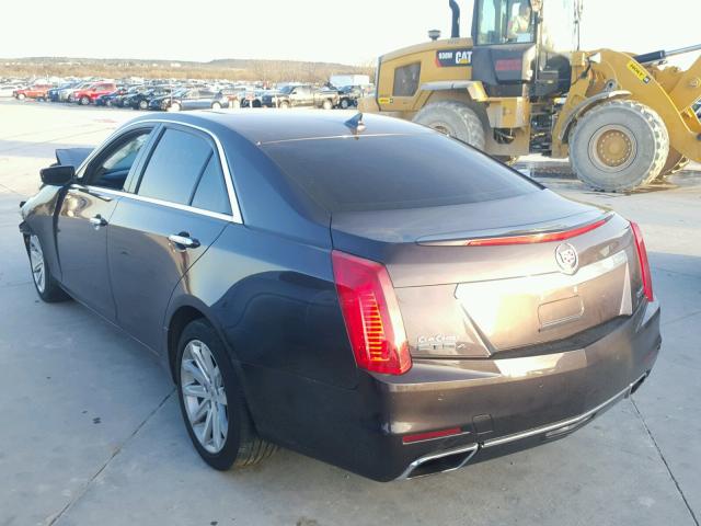 1G6AX5SX0E0197057 - 2014 CADILLAC CTS LUXURY BROWN photo 3