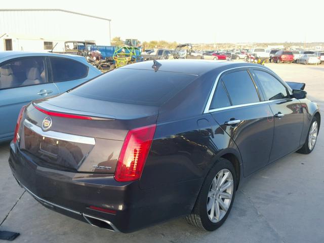 1G6AX5SX0E0197057 - 2014 CADILLAC CTS LUXURY BROWN photo 4