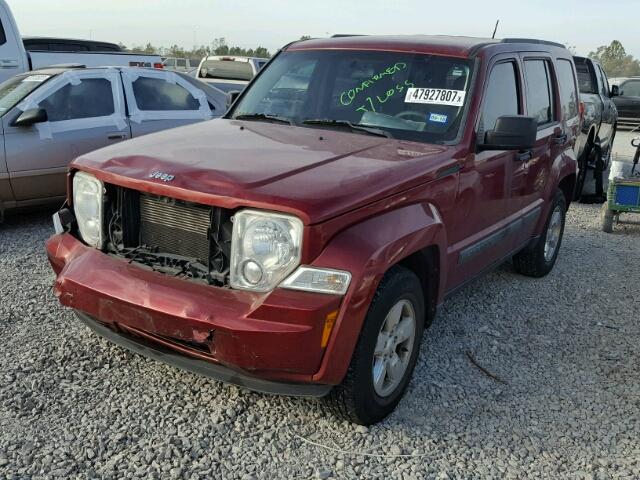 1C4PJLAK7CW123549 - 2012 JEEP LIBERTY SP RED photo 2