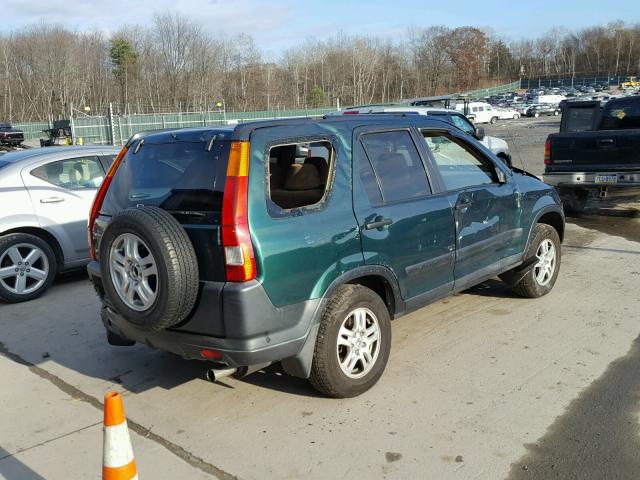 JHLRD78834C023598 - 2004 HONDA CR-V EX GREEN photo 4