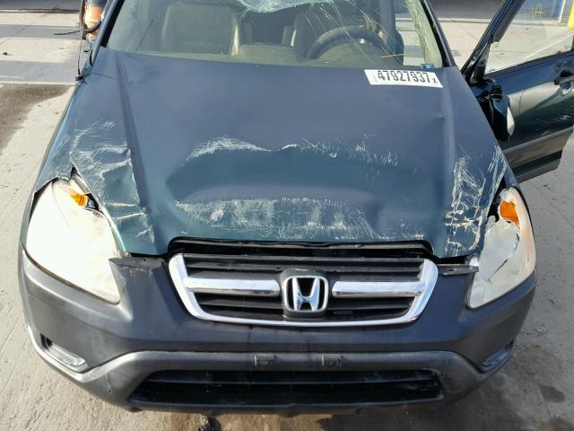 JHLRD78834C023598 - 2004 HONDA CR-V EX GREEN photo 7