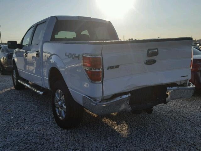 1FTFW1EF0DFA44286 - 2013 FORD F150 SUPER WHITE photo 3