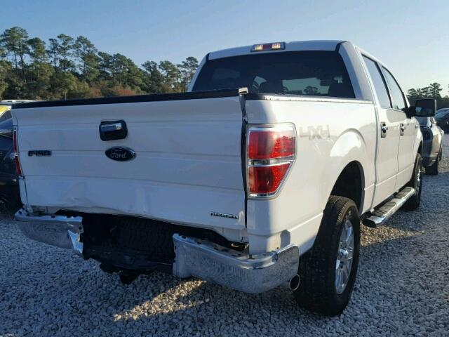 1FTFW1EF0DFA44286 - 2013 FORD F150 SUPER WHITE photo 4