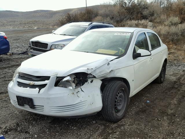 1G1AT58H797144919 - 2009 CHEVROLET COBALT LT WHITE photo 2