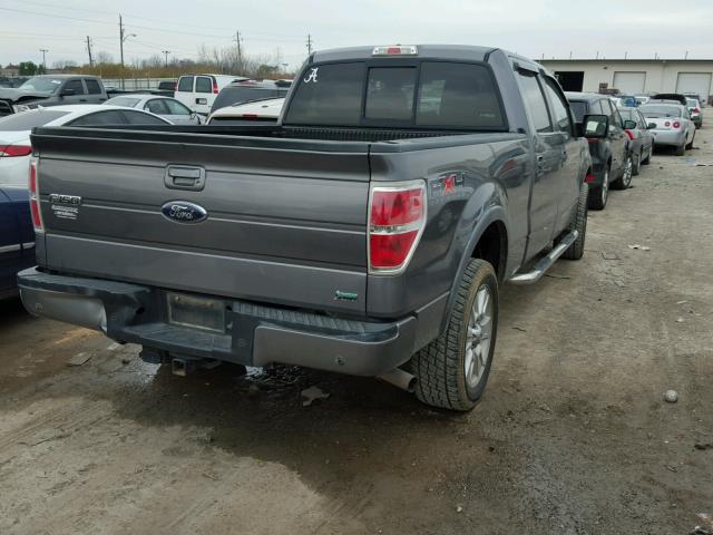 1FTFW1EV0AKE34749 - 2010 FORD F150 SUPER GRAY photo 4