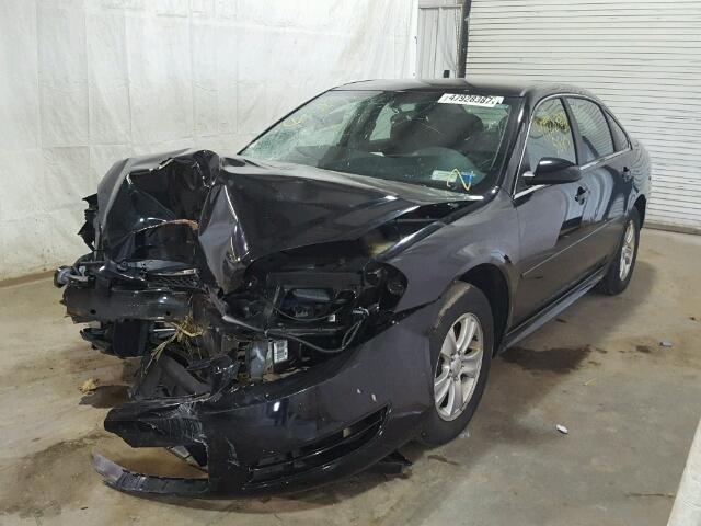 2G1WF5E34C1297056 - 2012 CHEVROLET IMPALA LS BLACK photo 2