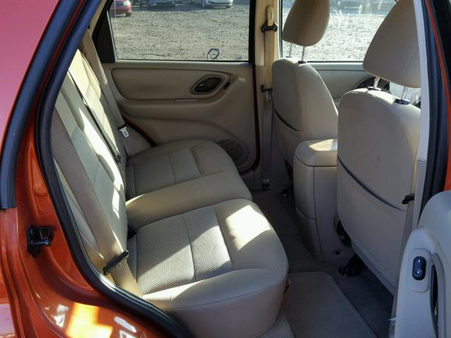 1FMYU93Z46KB99665 - 2006 FORD ESCAPE XLT ORANGE photo 6