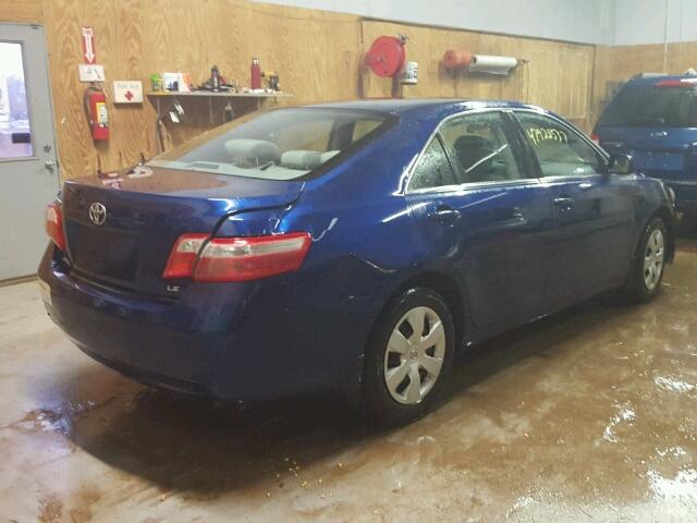 4T4BE46K89R070203 - 2009 TOYOTA CAMRY BASE BLUE photo 4