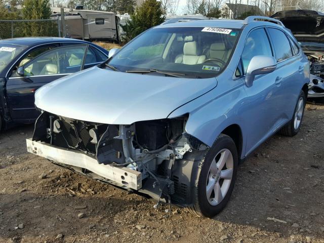 2T2BK1BA6AC056171 - 2010 LEXUS RX 350 BLUE photo 2