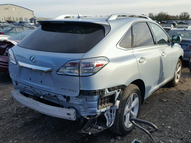 2T2BK1BA6AC056171 - 2010 LEXUS RX 350 BLUE photo 4