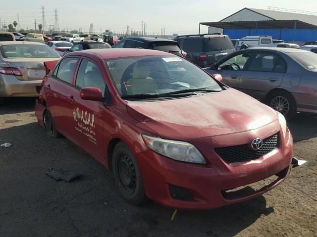 1NXBU4EE7AZ310550 - 2010 TOYOTA COROLLA BA RED photo 1