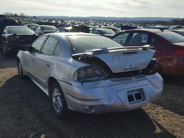 1G2NF52E44M610335 - 2004 PONTIAC GRAND AM S 银色 照片 3