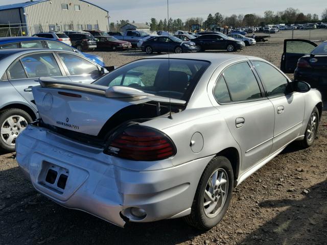 1G2NF52E44M610335 - 2004 PONTIAC GRAND AM S SILVER photo 4