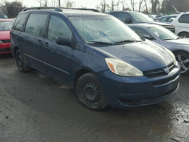 5TDZA23C74S176102 - 2004 TOYOTA SIENNA CE BLUE photo 1