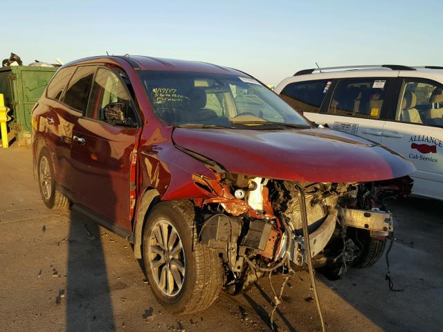 5N1AR2MN3EC725346 - 2014 NISSAN PATHFINDER RED photo 1