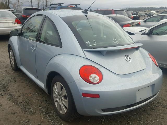 3VWRG3AG9AM017746 - 2010 VOLKSWAGEN NEW BEETLE BLUE photo 3