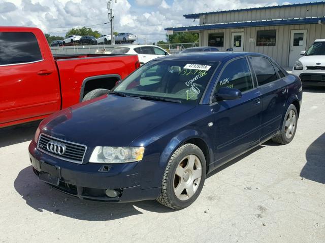 WAULC68E04A132938 - 2004 AUDI A4 BLUE photo 2