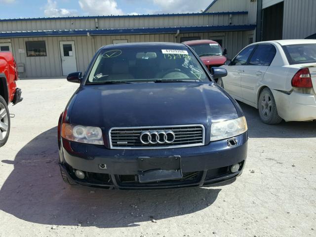 WAULC68E04A132938 - 2004 AUDI A4 BLUE photo 9