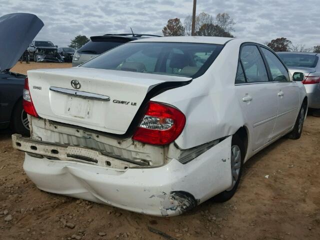 4T1BE32K13U155370 - 2003 TOYOTA CAMRY LE WHITE photo 4