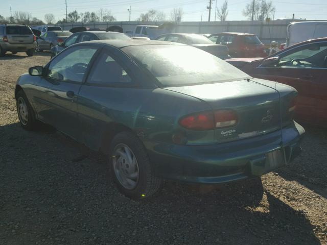 1G1JC1241WM122605 - 1998 CHEVROLET CAVALIER B GREEN photo 3