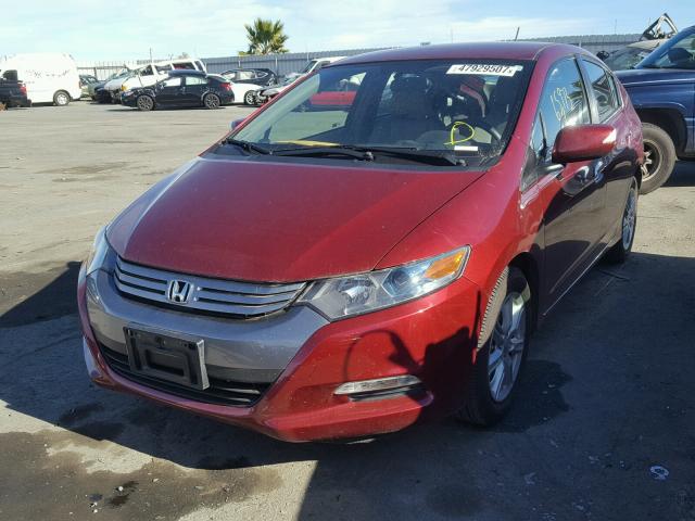 JHMZE2H75AS029326 - 2010 HONDA INSIGHT EX RED photo 2