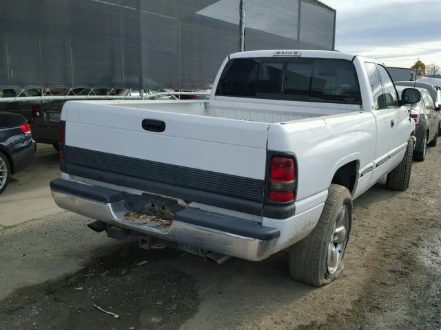 3B7HC12Y1WG104584 - 1998 DODGE RAM 1500 WHITE photo 4