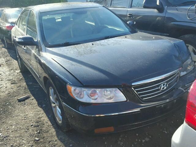 KMHFC46F88A310435 - 2008 HYUNDAI AZERA SE BLACK photo 1