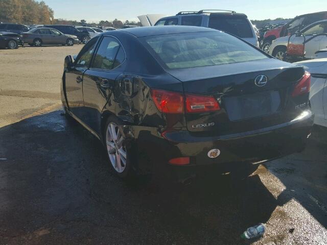 JTHBE262065006115 - 2006 LEXUS IS 350 BLACK photo 3