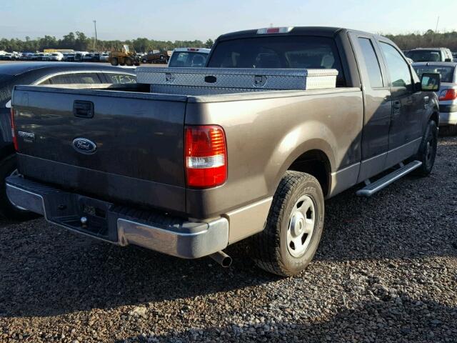 1FTRX12W65NA20113 - 2005 FORD F150 GRAY photo 4