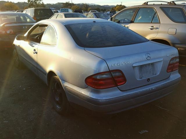 WDBLJ65G0XF063897 - 1999 MERCEDES-BENZ CLK 320 SILVER photo 3