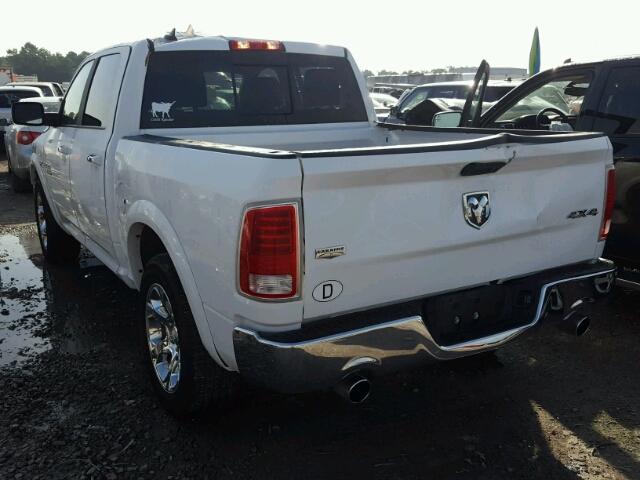 1C6RR7NT3JS238219 - 2018 RAM 1500 LARAM WHITE photo 3