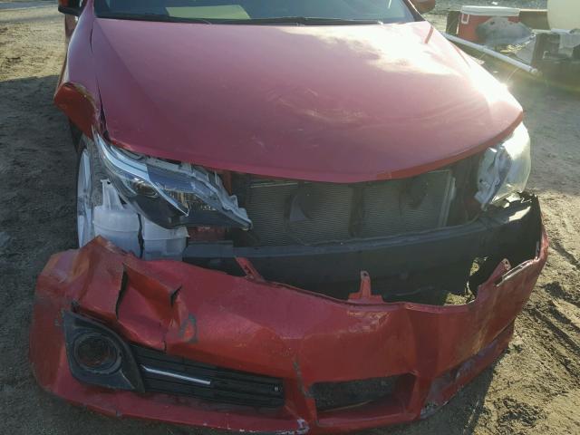 4T1BF1FK0EU833122 - 2014 TOYOTA CAMRY L RED photo 9