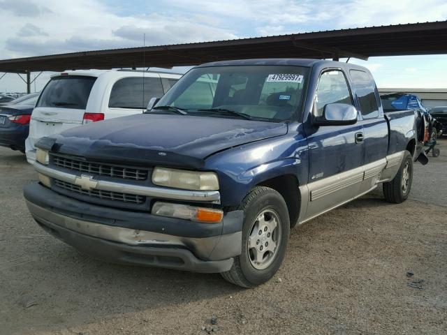 2GCEC19T3X1183876 - 1999 CHEVROLET SILVERADO BLUE photo 2