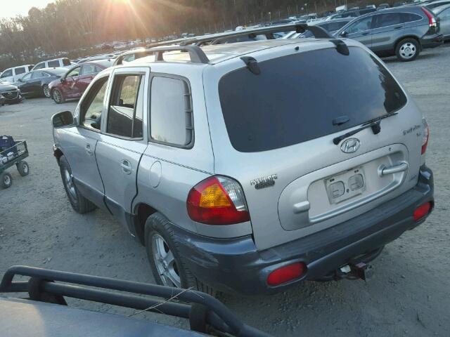 KM8SC73D14U597595 - 2004 HYUNDAI SANTA FE G GRAY photo 3