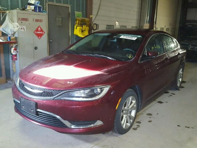 1C3CCCAB4FN520868 - 2015 CHRYSLER 200 LIMITE RED photo 2