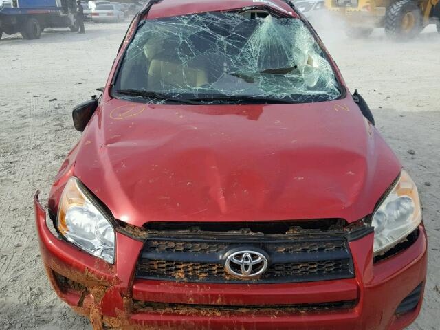 JTMZF35VX95013320 - 2009 TOYOTA RAV4 RED photo 9