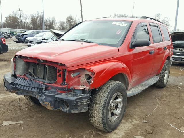 1D4HB38N75F574715 - 2005 DODGE DURANGO ST RED photo 2