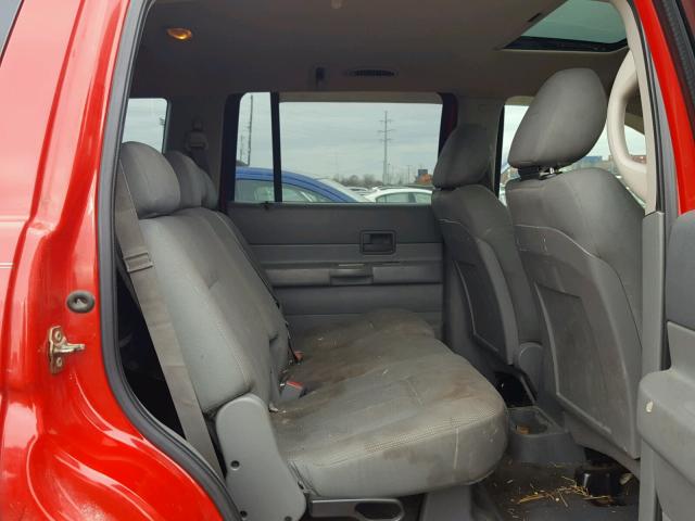 1D4HB38N75F574715 - 2005 DODGE DURANGO ST RED photo 6