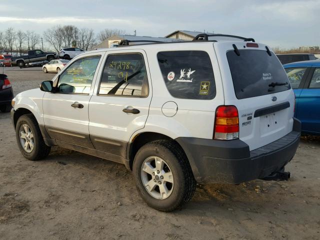 1FMYU93165DA22726 - 2005 FORD ESCAPE XLT WHITE photo 3