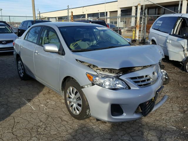 2T1BU4EE2DC099523 - 2013 TOYOTA COROLLA BA SILVER photo 1