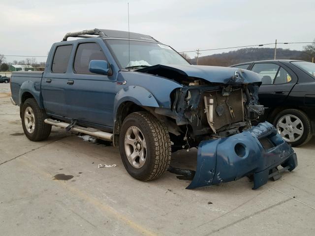 1N6MD27T54C434983 - 2004 NISSAN FRONTIER C BLUE photo 1