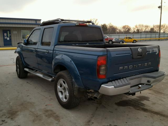 1N6MD27T54C434983 - 2004 NISSAN FRONTIER C BLUE photo 3