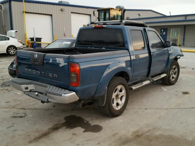 1N6MD27T54C434983 - 2004 NISSAN FRONTIER C BLUE photo 4