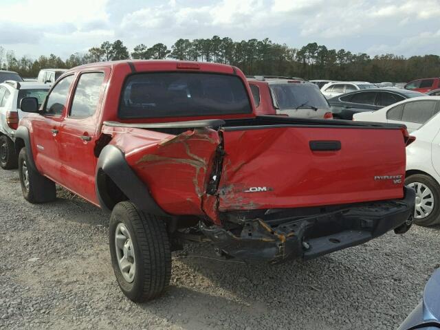 3TMJU62N28M061878 - 2008 TOYOTA TACOMA DOU RED photo 3