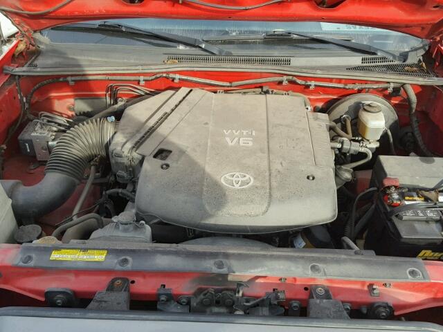 3TMJU62N28M061878 - 2008 TOYOTA TACOMA DOU RED photo 7