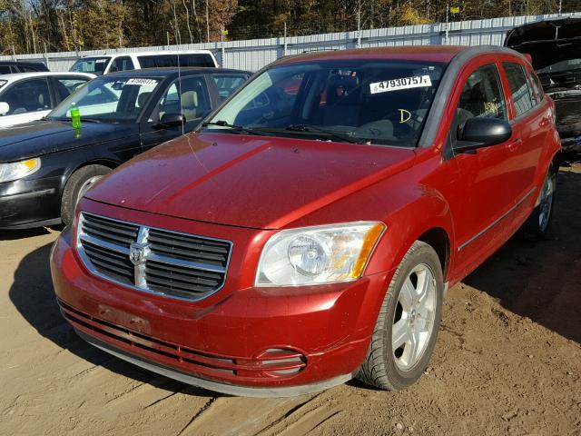 1B3HB48A89D163231 - 2009 DODGE CALIBER SX RED photo 2