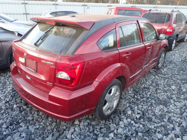 1B3HB48A89D163231 - 2009 DODGE CALIBER SX RED photo 4